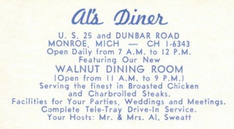 Denas Family Restaurant (Als Diner) - Als Diner Postcard